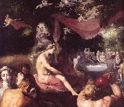 CORNELIS VAN HAARLEM The Wedding of Peleus and Thetis (detail) dfg USA oil painting reproduction